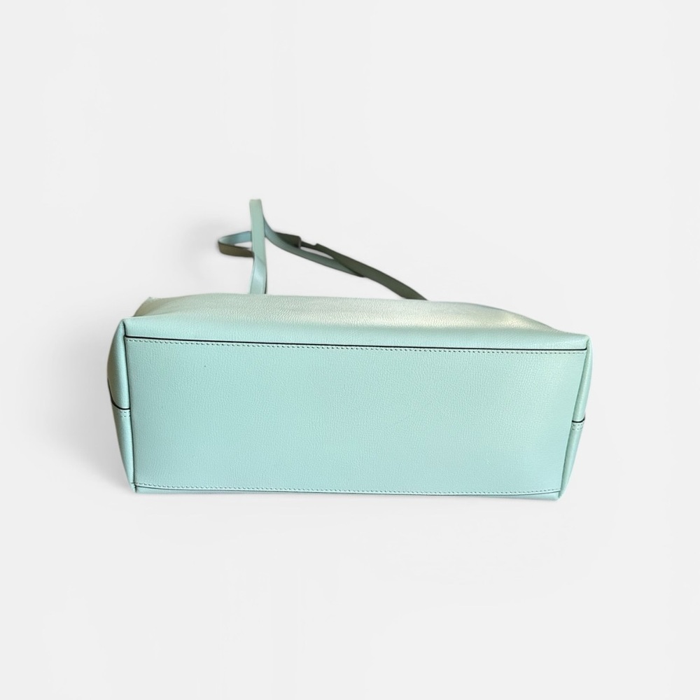 Kate Spade Mint Green Saffiano Leather Tote Large Work Laptop Bag NWOT Chic - Picture 10 of 16